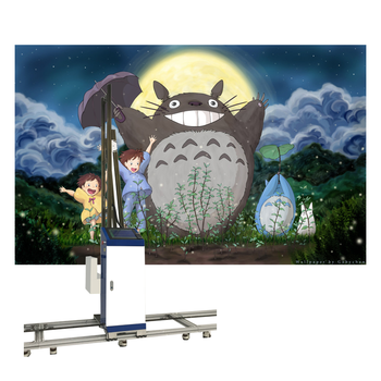 3D Wall Inkjet Printer With Track