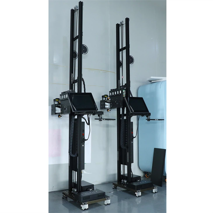 3D Vertical UV Wall Inkjet Printer With Track